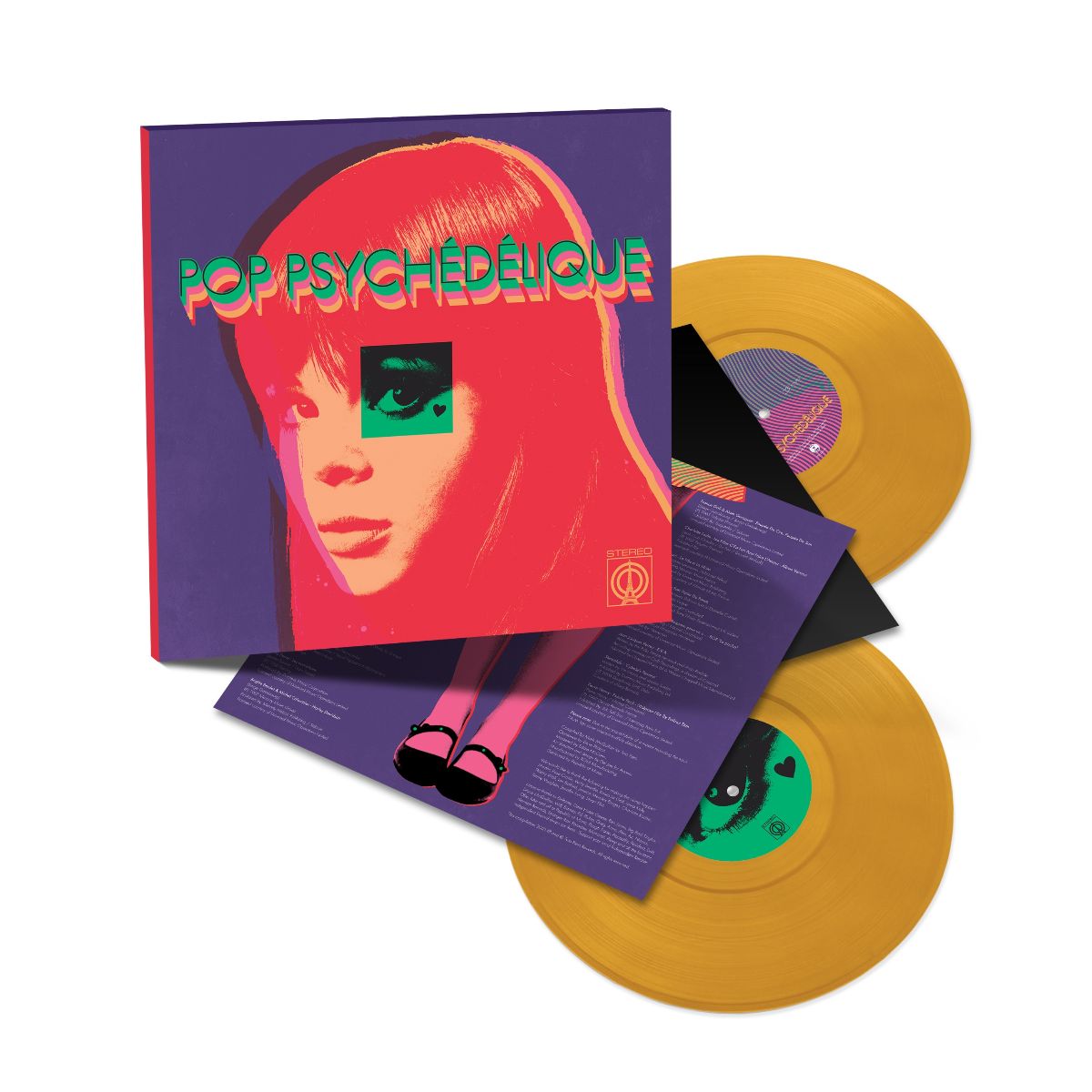 VARIOUS ARTISTS - POP PSYCHEDELIQUE (JASMINE YELLOW VINYL)