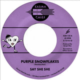 Say She She - Purple Snowflakes/This Wintertime (Opaque Dark Purple 7" Vinyl)